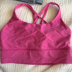 Lululemon Longline Energy Bra-  Pink Sports Bra